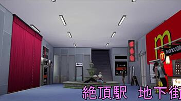 I’m totally hooked on this Japanese train handjob game, it’s freakin wild hentai stuff!