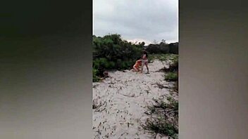 Caught African Couple Having Sex On The Beach With Cum