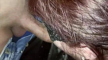 Bold BBW takes eight thick cumshots on face and in mouth