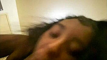 She sucked my huge black cock while her boyfriend called unexpectedly.