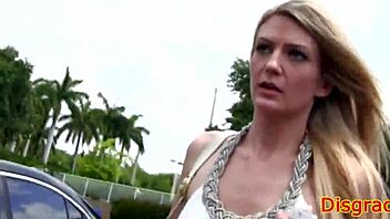 Beautiful girl next door picked up for humiliating doggystyle experience
