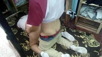 Fucking Husband With Open Thong At Night!