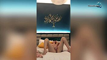 Passionate Shemale Jerks Off Big Tits In Bathroom