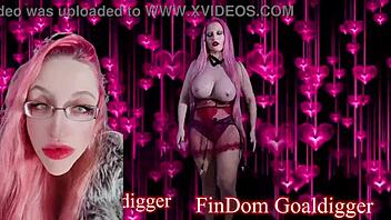 Eyeglasses-clad mistress dominates with face joi instruction