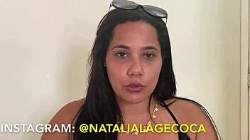 Wow! This Brazilian babe shows her big ass on YouTube!