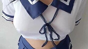 Horny teen gets creampied in missionary