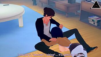 mikasa and eren having uncensored sex in this anime scene