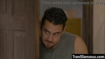 Chocolate tranny ass drilled hard