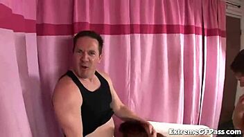 Audrianna Angel takes dick hard in threesome