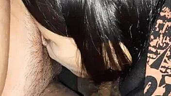 LESBIAN PUSSY LICKED IN WOODS BY FIRE