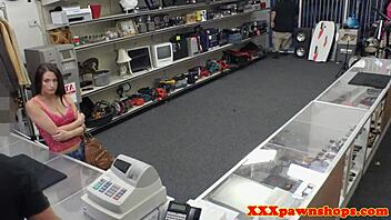 Hidden camera captures small tits bounced in doggystyle
