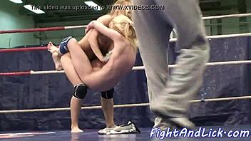 Watch european teens wrestle and lick pussy