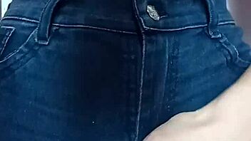 Watch Her Get Spanked And Play With Her Pussy Using A Belt!