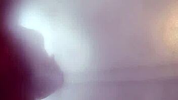 Pierced Olivia, big tits MILF pornstar, masturbates nude after long day.