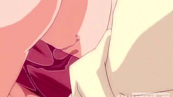 Hentai video featuring busty college girls in a steamy threesome