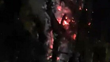 LESBIAN PUSSY LICKED IN WOODS BY FIRE