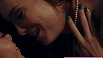 amazing sexy big tit lesbian babes dani jensen and vina sky licking each other's pussy for intense orgasms