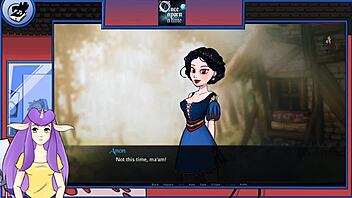 once a porn a time part 3, snow white's tits are so big