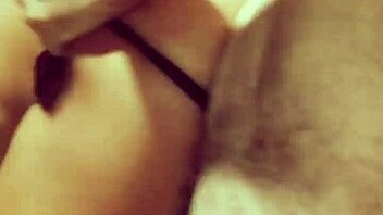 Amateur couple explores BDSM with handcuffs and ass worshiping