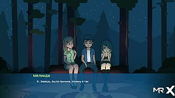 In Camppinewood, I got a footjob at camp e1 9