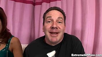 Audrianna Angel takes dick hard in threesome