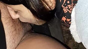 LESBIAN PUSSY LICKED IN WOODS BY FIRE