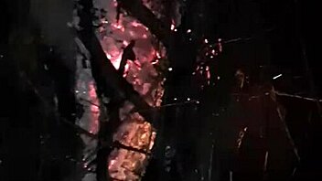 LESBIAN PUSSY LICKED IN WOODS BY FIRE