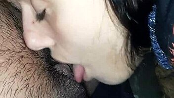 LESBIAN PUSSY LICKED IN WOODS BY FIRE