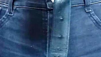 Watch Her Get Spanked And Play With Her Pussy Using A Belt!