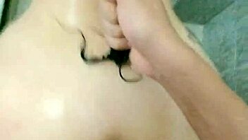 In the bathroom, this curvy milf makes him cum quickly with her big ass doggystyle fuck