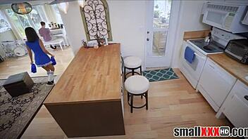 tiny cheerleader stepsister gets fucked by big stepbro