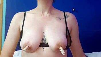 playing with my nipples for fun