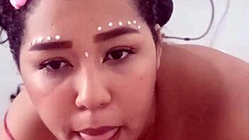 Latina amateur in Florida sucks huge cock after husband's trip.