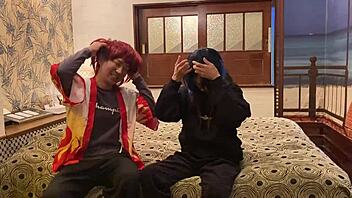 Japanese Wife in Costume Sucks and Gets Creampied