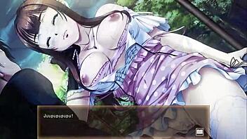 the tied up wife gets raw fucked and creampied in this hentai anime bondage scene.