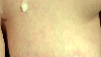 Kinky beauty says, 'I love swallowing cum from blowbang facial.'