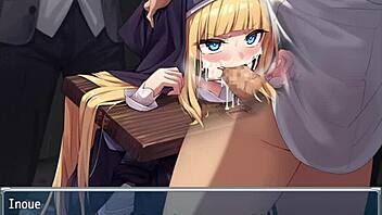 Exorcist girl charlotte in bondage blowjob