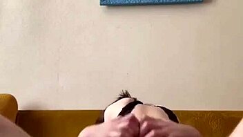 Shy latina friend enjoys riding in cowgirl position with her couple