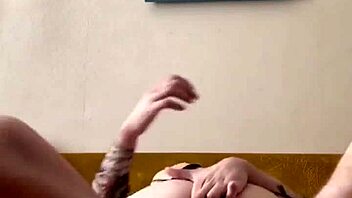 Shy latina friend enjoys riding in cowgirl position with her couple