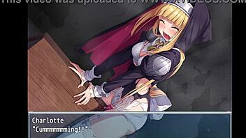 Exorcist girl charlotte in bondage blowjob