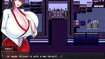 Animated creampie action with a Japanese maid