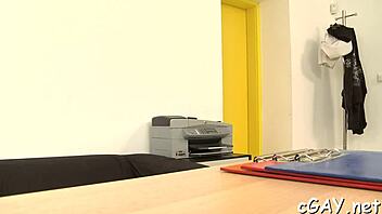 Naughty Hunk Gives Dirty Bareback Blowjob To Lusty Homosexual