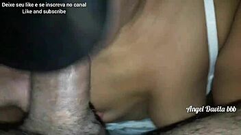 Ebony amateur chokes on big black bawls