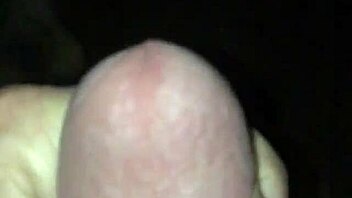 Slow motion cumshot from intense masturbation