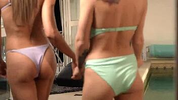 Three adventurous lesbians indulge in slow anal pleasure