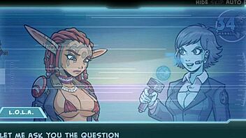 Animated erotica featuring voluptuous vixen