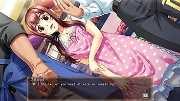 the tied up wife gets raw fucked and creampied in this hentai anime bondage scene.