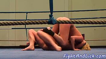 I-I was wrestling with this hot lesbian babe, and we ended up tribbing so hard, it was amazing!