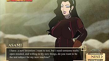 Training Session With Korra In Anime Style