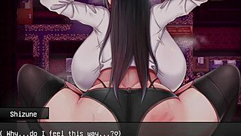 Animated creampie action with a Japanese maid